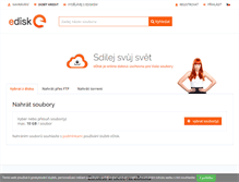 Tablet Screenshot of edisk.cz